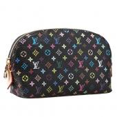 Louis Vuitton Black Murakami Cosmetic Pouch Replica