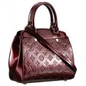 Louis Vuitton Brea Monogram Vernis PM Bag Dark Red Replica