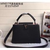 Louis Vuitton M94517 Lambskin Black Handbag