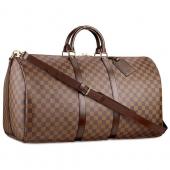 Cheap Louis Vuitton Damier Canvas Damier Keepall 55 With Shoulder Strap