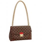 Louis Vuitton Damier Ebene Caissa Red Clutch 18927005