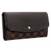 Louis Vuitton Damier Ebene Normandy Wallet Black 18926654