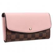 Louis Vuitton Damier Ebene Normandy Wallet Pink 18926655