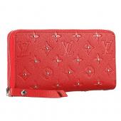 Replica Louis Vuitton Empreinte Zippy Wallet With Studs Red