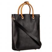 Louis Vuitton Flore Black With Tan Handles Replica