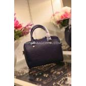 Louis Vuitton Monogram Blue Handbag Genuine Leather Replica