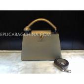 Louis Vuitton Handbag Calfskin Grey