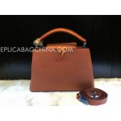 Louis Vuitton Handbag Calfskin Brown Replica