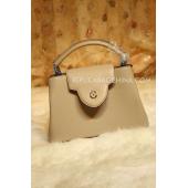 Louis Vuitton Apricot Calfskin Handbag