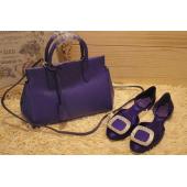 Replica Louis Vuitton 2way Handbag Calfskin Purple