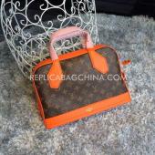 Louis Vuitton Handbag Monogram Brown Calfskin