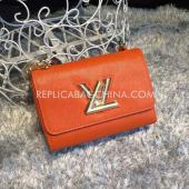 Cheap Louis Vuitton Cross Body Bag Handbag Calfskin Orange HM08804