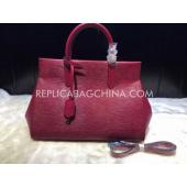 Louis Vuitton Handbag Calfskin Red