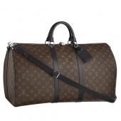 Louis Vuitton Keepall 55 Monogram Macassar Canvas