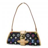 Replica Louis Vuitton Monogram Multicolore M40050 Black Canvas Small Bag