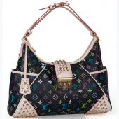 Louis Vuitton Monogram Multicolore M40310 Black Large HandBags