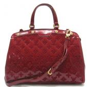 Louis Vuitton Monogram Vernis M40607 Red Medium Ladies Handbags