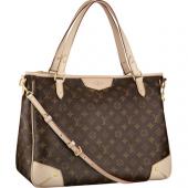 Louis Vuitton Monogram Canvas M41231 White Cow Leather 2way