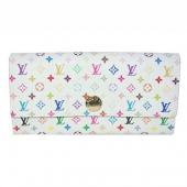 Cheap Louis Vuitton Monogram Multicolore M60004 Canvas Small Ladies Wallet