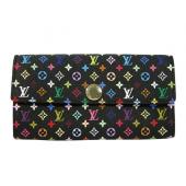 Cheap Louis Vuitton Monogram Multicolore M60005 Black Wallet Ladies