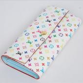 Replica Louis Vuitton Monogram Multicolore M61734 White Canvas Small Wallet HM00408