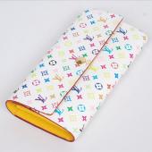 Louis Vuitton Monogram Multicolore M61734 White Wallet Ladies