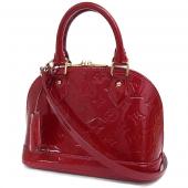 Louis Vuitton Monogram Vernis M91606 Red Small Ladies Handbag