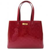 Louis Vuitton Monogram Vernis M91645 Red Large Cross Body Bag Replica