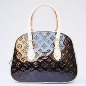 Louis Vuitton Monogram Vernis M93516 Brown Enamel Medium Handbag Replica