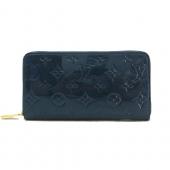 Louis Vuitton Monogram Vernis M93575 Blue Small Ladies Wallet Replica