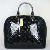 Quality Louis Vuitton Monogram Vernis M93596 Black HandBags Ladies