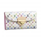 Louis Vuitton Monogram Multicolore M93736 Cow Leather Small Ladies Wallet