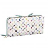 Cheap Louis Vuitton Monogram Multicolore M93753 White Cow Leather Ladies Wallet