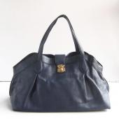 Cheap Louis Vuitton Mahina Leather M97061 Blue Cow Leather Ladies Handbags