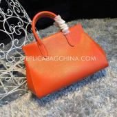 Replica Quality Louis Vuitton Handbag Marly Calfskin Orange