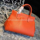 Cheap Louis Vuitton Marly Handbag Orange Calfskin Replica