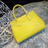 Louis Vuitton Calfskin Handbag Yellow Marly