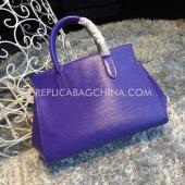 Louis Vuitton Blue Marly Calfskin Handbag