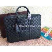 Louis Vuitton Green Briefcase Mens Calfskin Replica