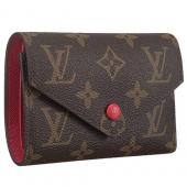 Cheap Louis Vuitton Monogram Canvas Compact Curieuse Wallet Fuchsia 18927000