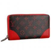 Louis Vuitton Monogram Infrarouge Zippy Wallet Red