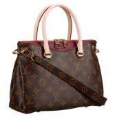 Replica Louis Vuitton Monogram Pallas BB Dark Red PM Bag