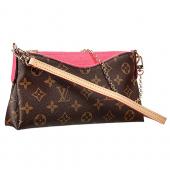 Louis Vuitton Monogram Pallas Clutch Pink 18926644