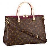 Louis Vuitton Monogram Pallas Dark Red GM