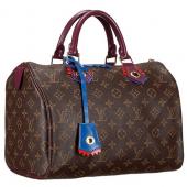 Louis Vuitton Monogram Totem Speedy Plum