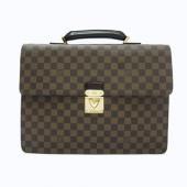 Louis Vuitton Damier Canvas N53026 Brown Briefcase Mens