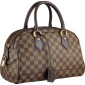 Louis Vuitton Damier Canvas N60008 Brown Canvas Medium Bag