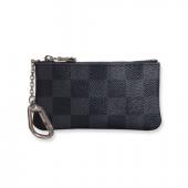 Louis Vuitton Damier Canvas N62650 Grey Small Ladies