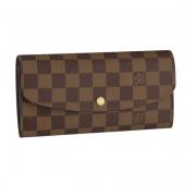 Quality Louis Vuitton Damier Canvas N63019 Brown Canvas Wallet