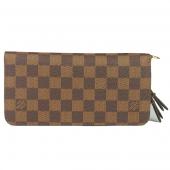 Louis Vuitton Damier Canvas N66566 Brown Canvas Unisex Wallet HM06768